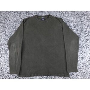 Indian Terrain Sweater Mens M Forest Green Cotton Textured Knit‎ ITMSW00044